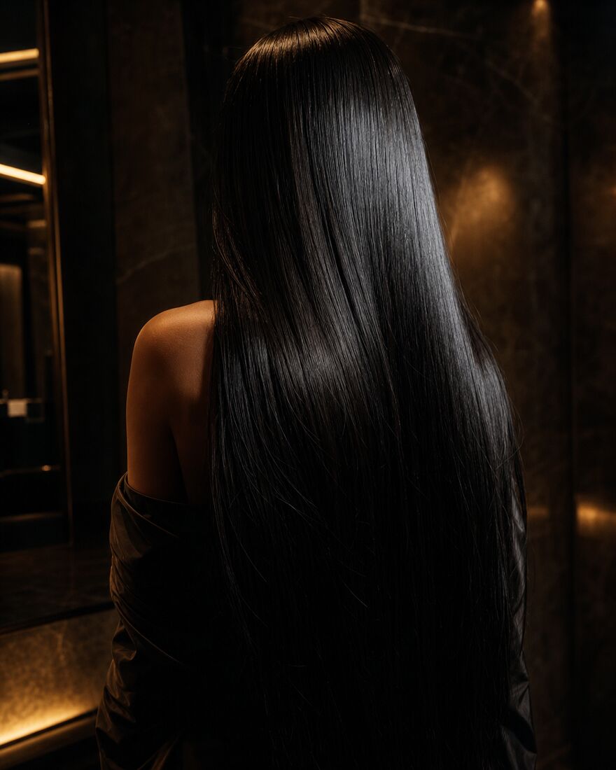 Long hair styled with extensions, Karen Allen Salon & Spa
